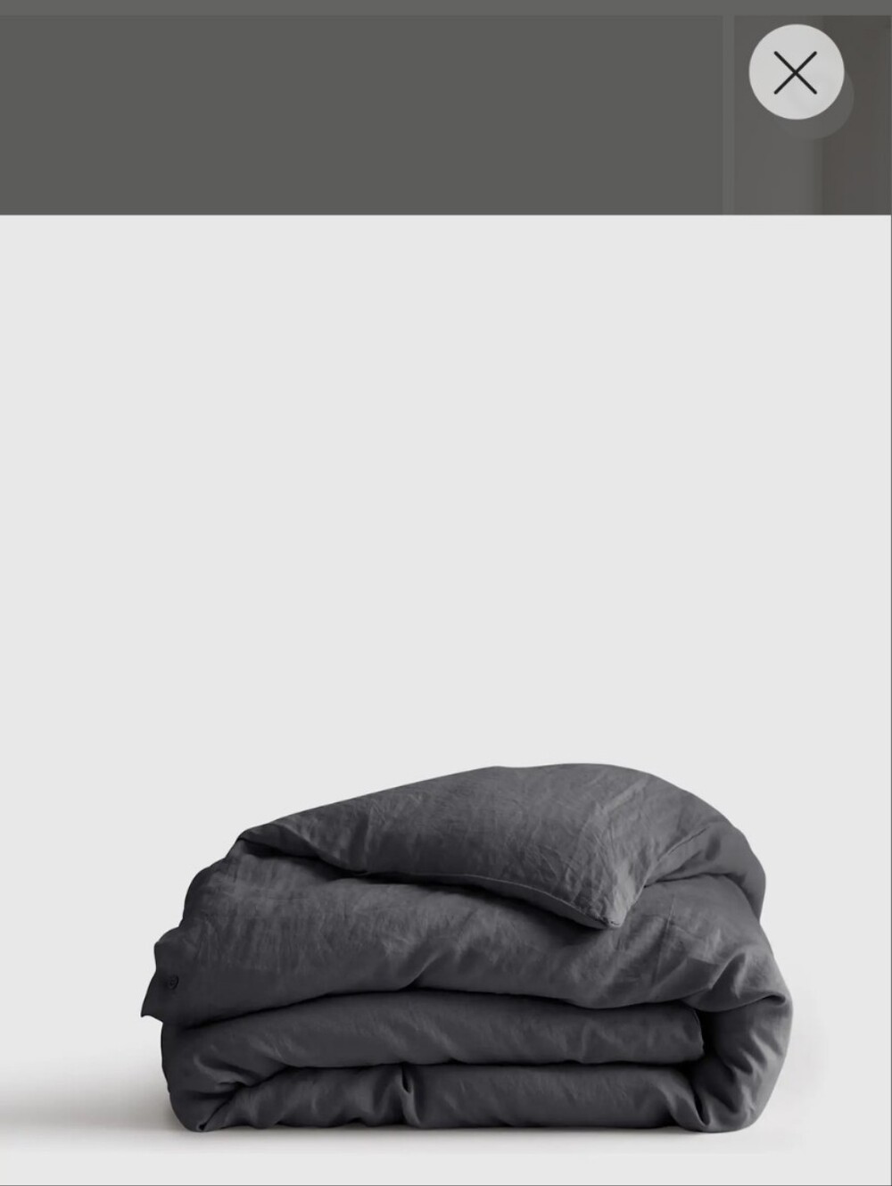 Quince European Linen Duvet Cover Full/Queen - Picture 3 of 8